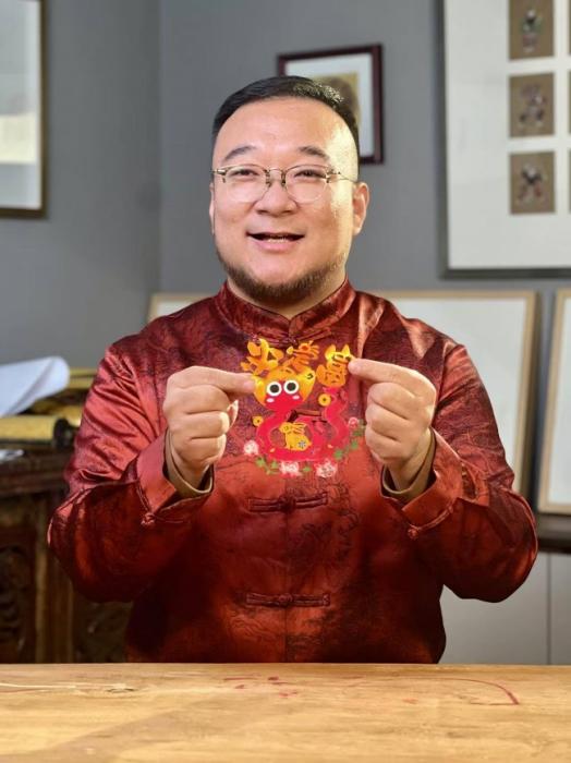 AI遇见非遗，蛇年春节蔚县剪纸在京东上新了