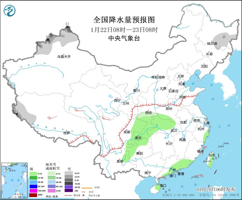 中央气象台：1月23日起，寒潮将影响我国大部地区