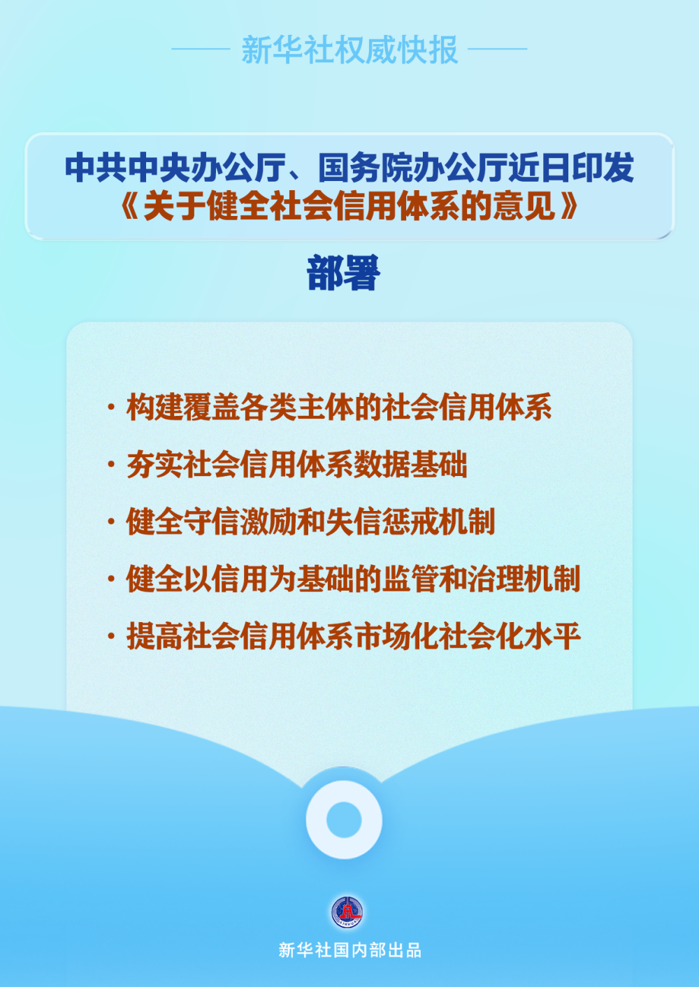 中办、国办印发《关于健全社会信用体系的意见》