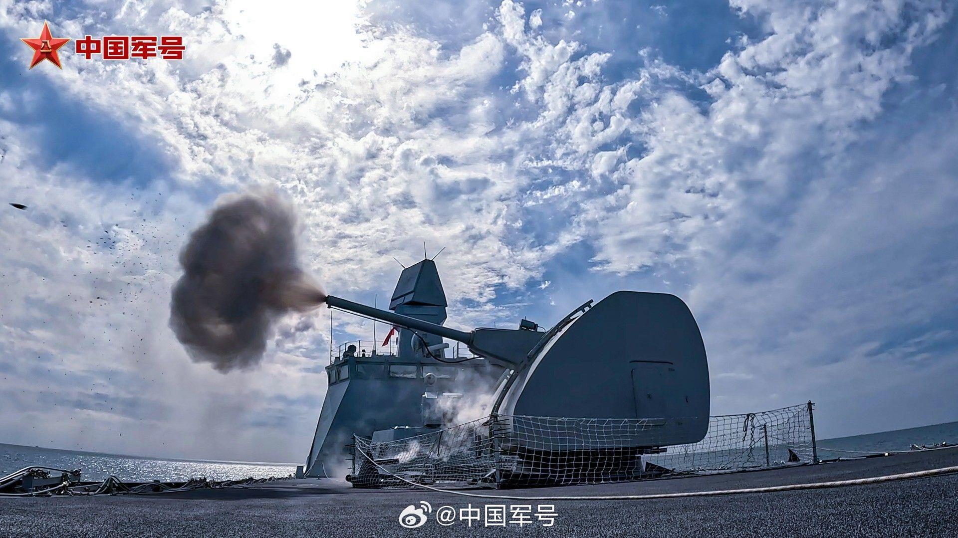 高清大图！九图带你看漯河舰最新训练画面