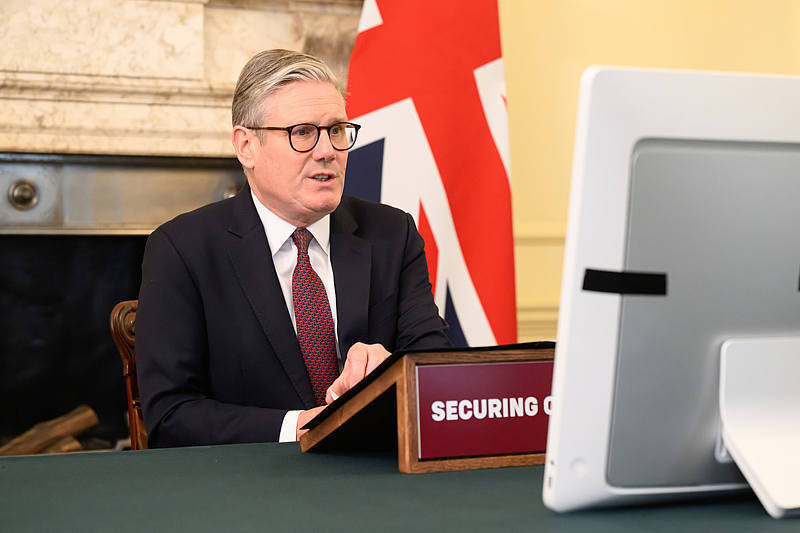 英国首相与多位领导人举行线上会议 呼吁对俄施压