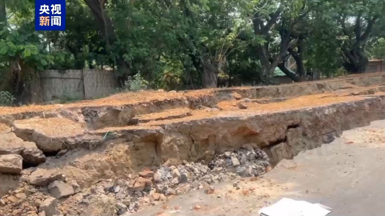 总台现场直击丨记者深入缅甸震中核心区：当地80%建筑被损毁