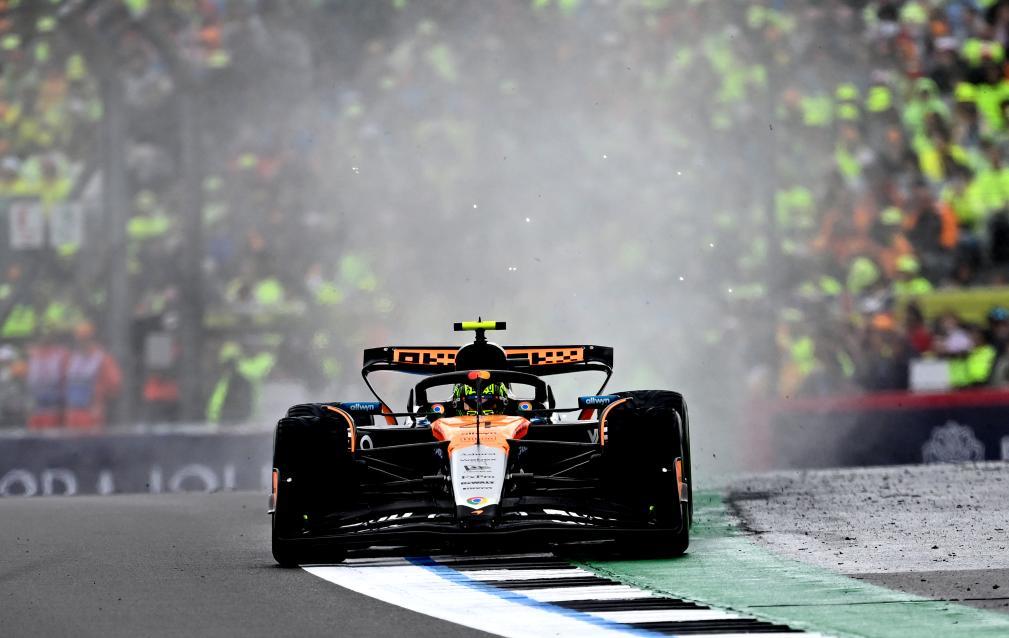F1英国大奖赛阴晴莫测 迈凯轮车手诺里斯夺冠