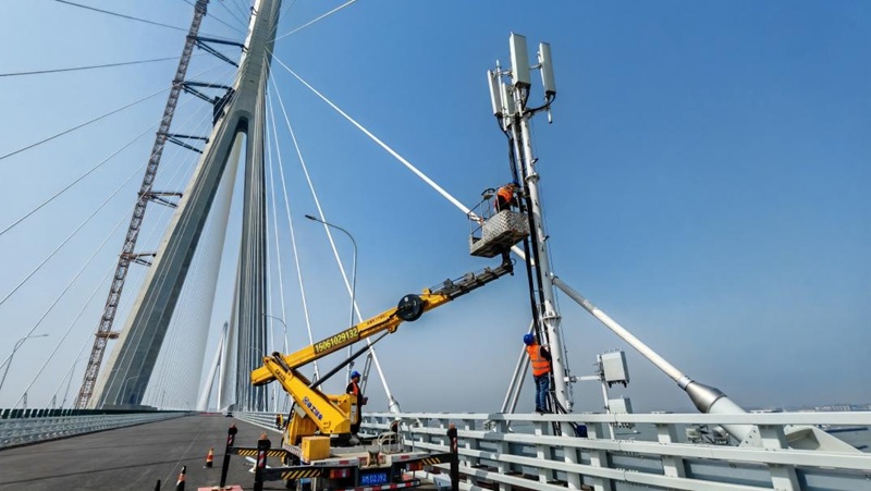 常泰长江大桥通车：5G信号满格 江苏铁塔创新攻克通信难题